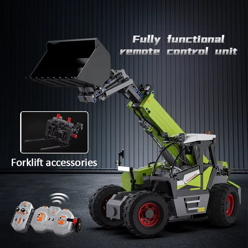 Cada 1469Pcs City Remote Control Engineering Vehicle DIY Model Building Blocks RC Truck Car Bricks Toys for Children