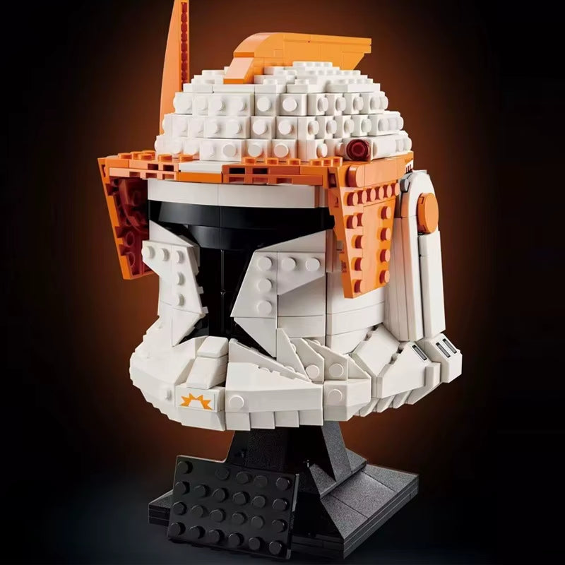 Star Wars Helmet Building Blocks Darth Vader Jango Fett AT-AT Driver Scout Troopers Head Assembly Model Mini Brick Toy for Kid