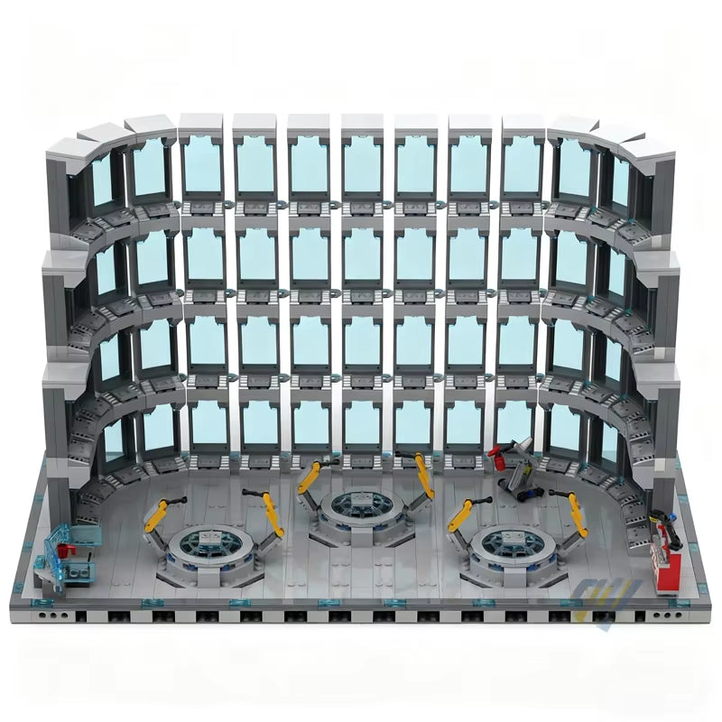 2344Pcs MOC Iron Man Hall Armor Super Heroes Model Building Blocks Architecture Christmas Gifts Toy Idea Brick Birthday