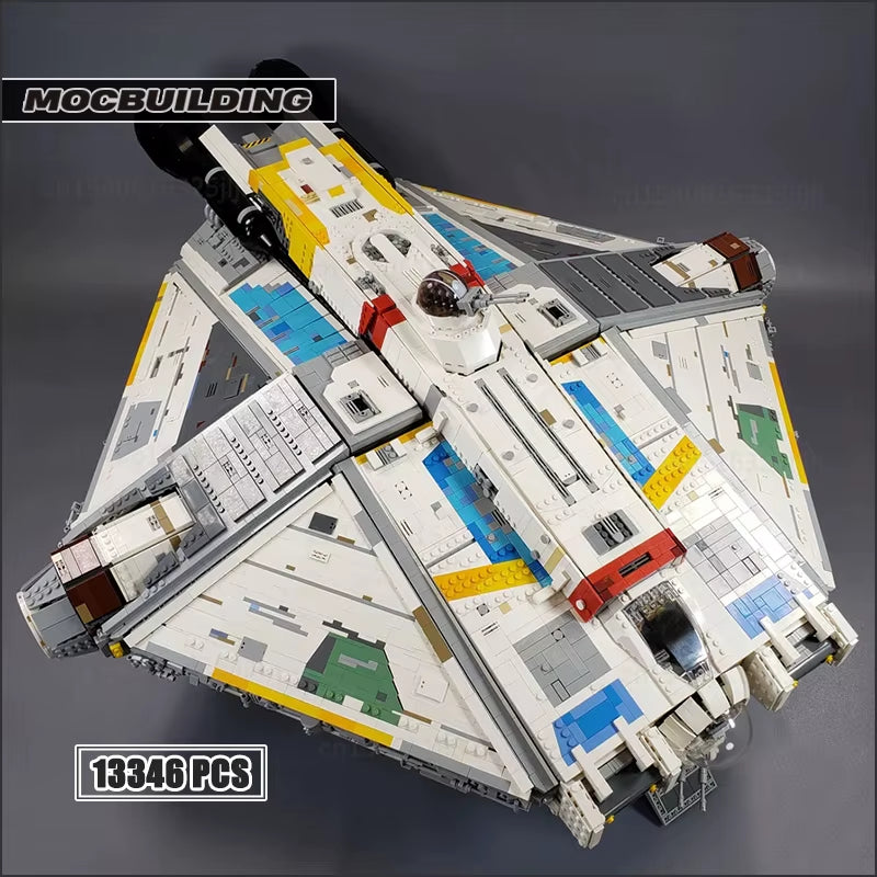 UCS Star Series Ghost Corellian Transport MOC Building Blocks Technology Bricks Assembling Model Collection Toys Xmas Gifts