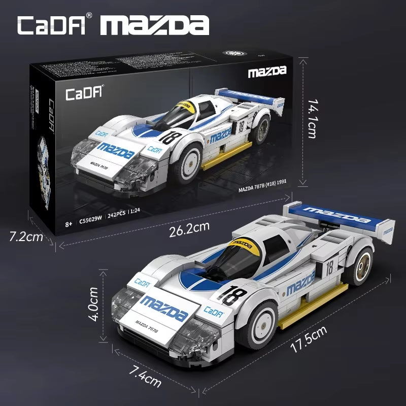 1:24 Technical Drift Racing Car C42 Sports Car Model Building Blocks City Endurance Sports-Car Bricks Toys for Kid Gifts