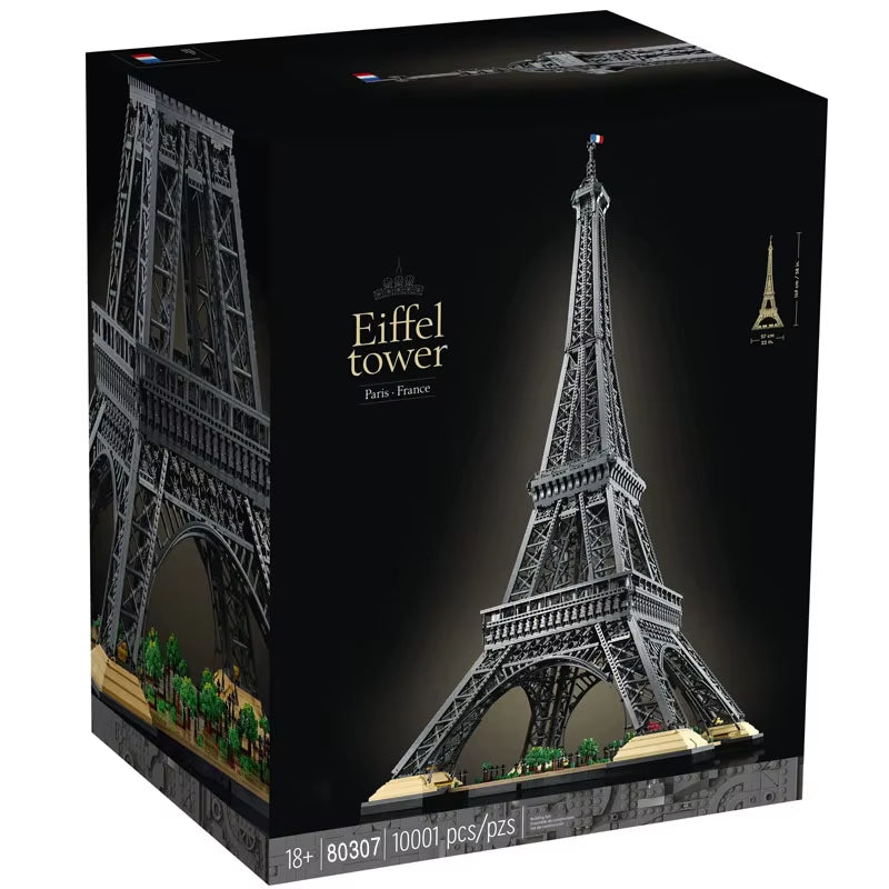 10001 Pcs Large Eiffel Tower Building Blocks Bricks Kids Birthday Christmas Gifts Toy Compatible 10307 10181 17002 in Stock
