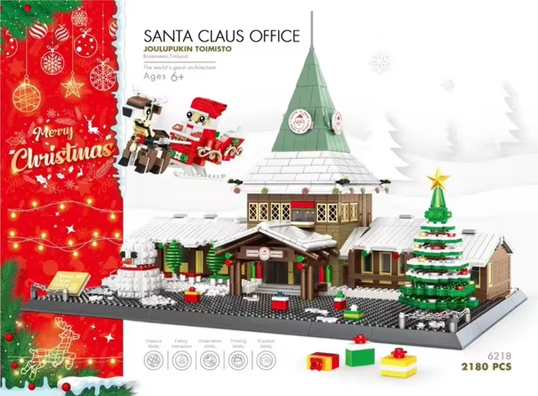 MOC World Famous Architecture Edifice Opera House Building Blocks Villa Savoye Bridge Tower Toy Children Birthday Christmas Gift