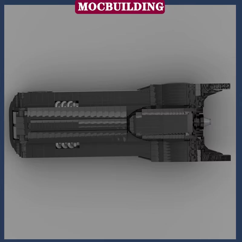 Black Sports Car Batmobile UCS Model Building Block the Animated Series Film Transportation Vehicle MOC Children'S Toy Gift
