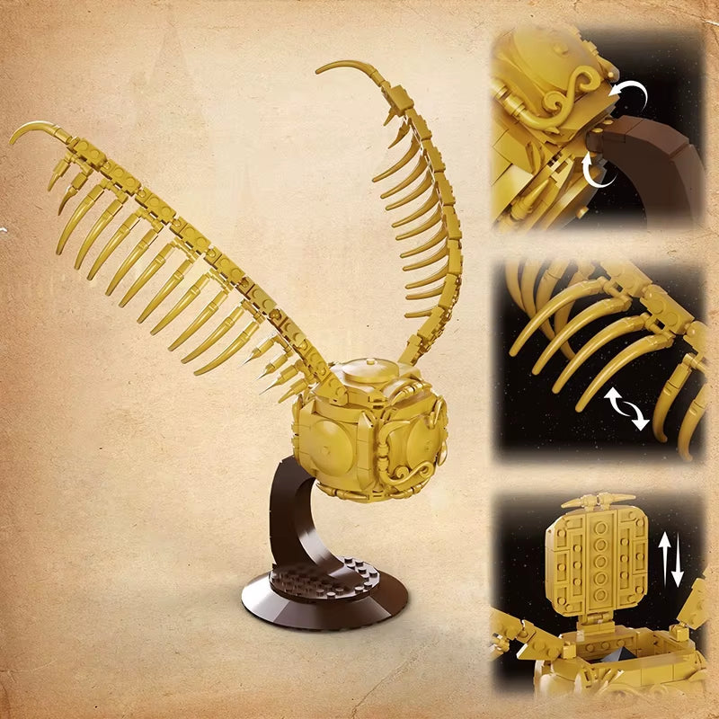 Golden Snitch Building Blocks Harry Potter Quidditch MOC Building Toys Gifts for Kid Adult Room Ornament Classic Moive Brick Set