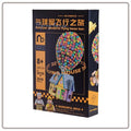 New  Building Blocks Balloon House Flying Tour Assembled Small Particles Street Model Children'S Toys Ornaments Gifts